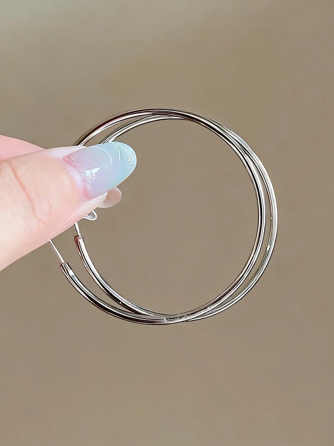 5cm серебряное тонкое кольцо