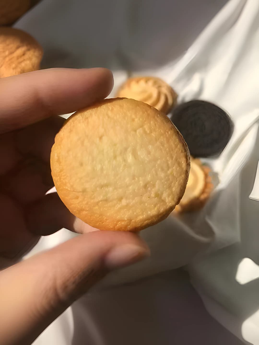Round cookie, ~3 cm