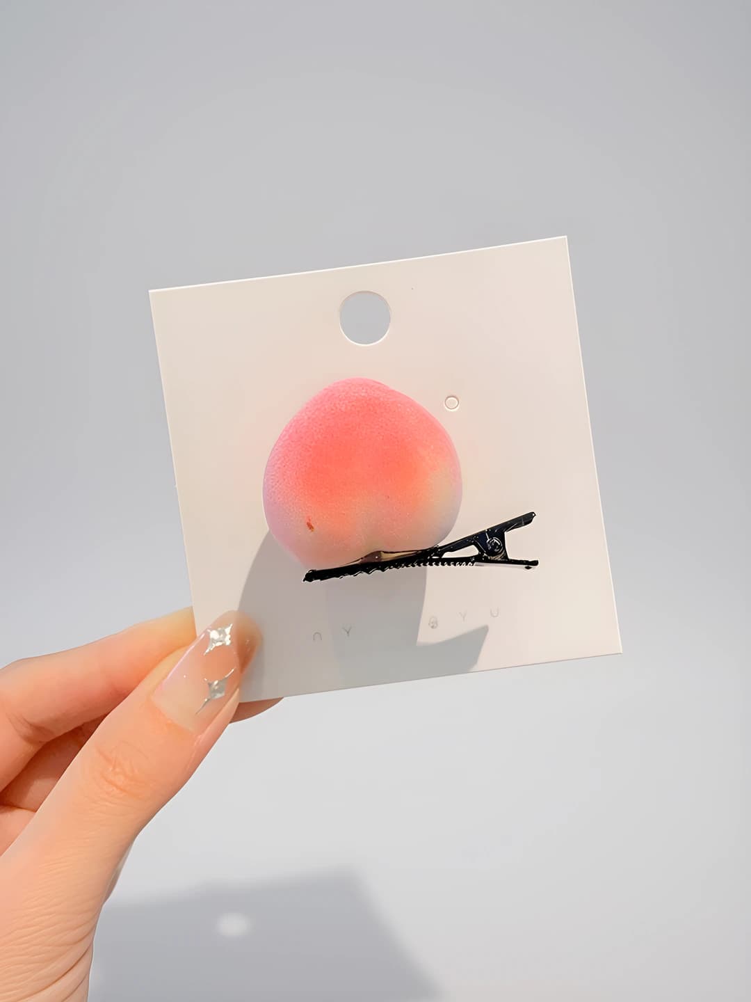 1# Peach hair clip