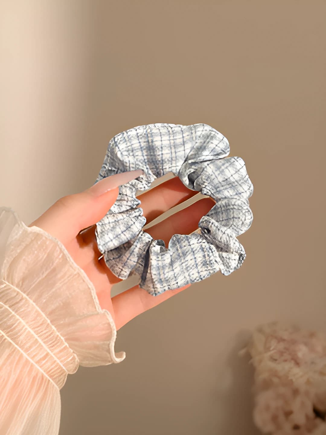 58# Light sky blue plaid