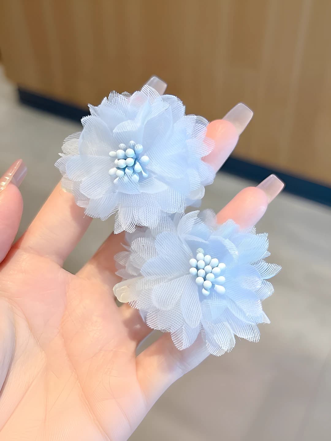3# Blue pair clip (base ~4.5 cm)