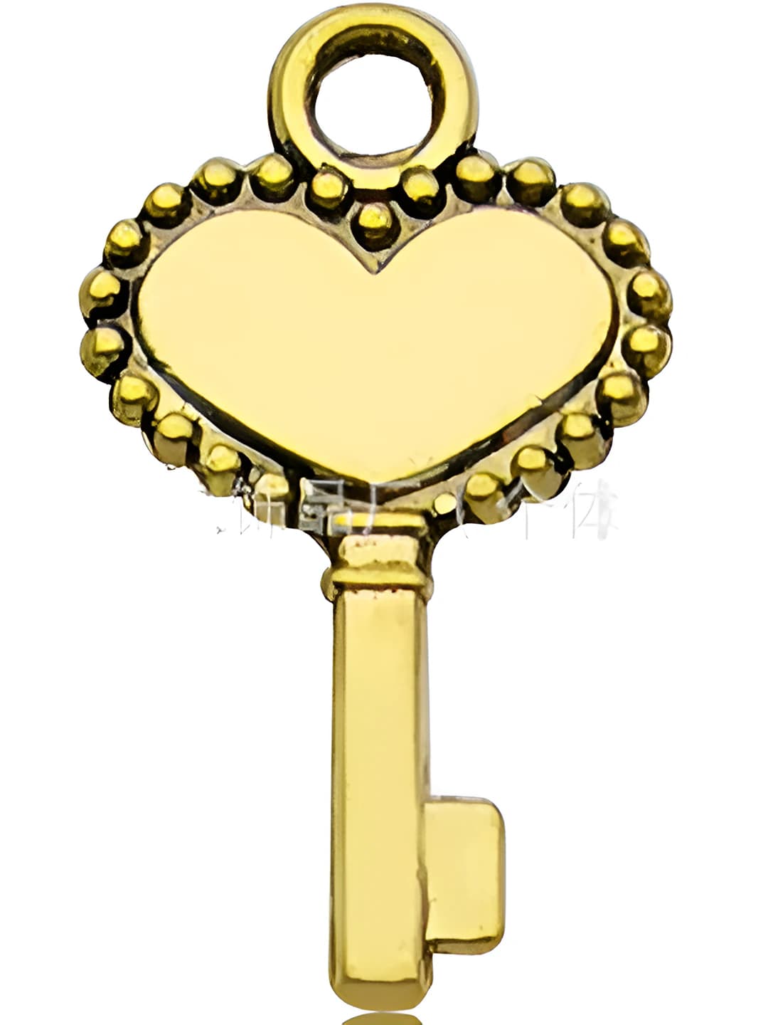 Heart shape small key 19x9mm-0.4g
