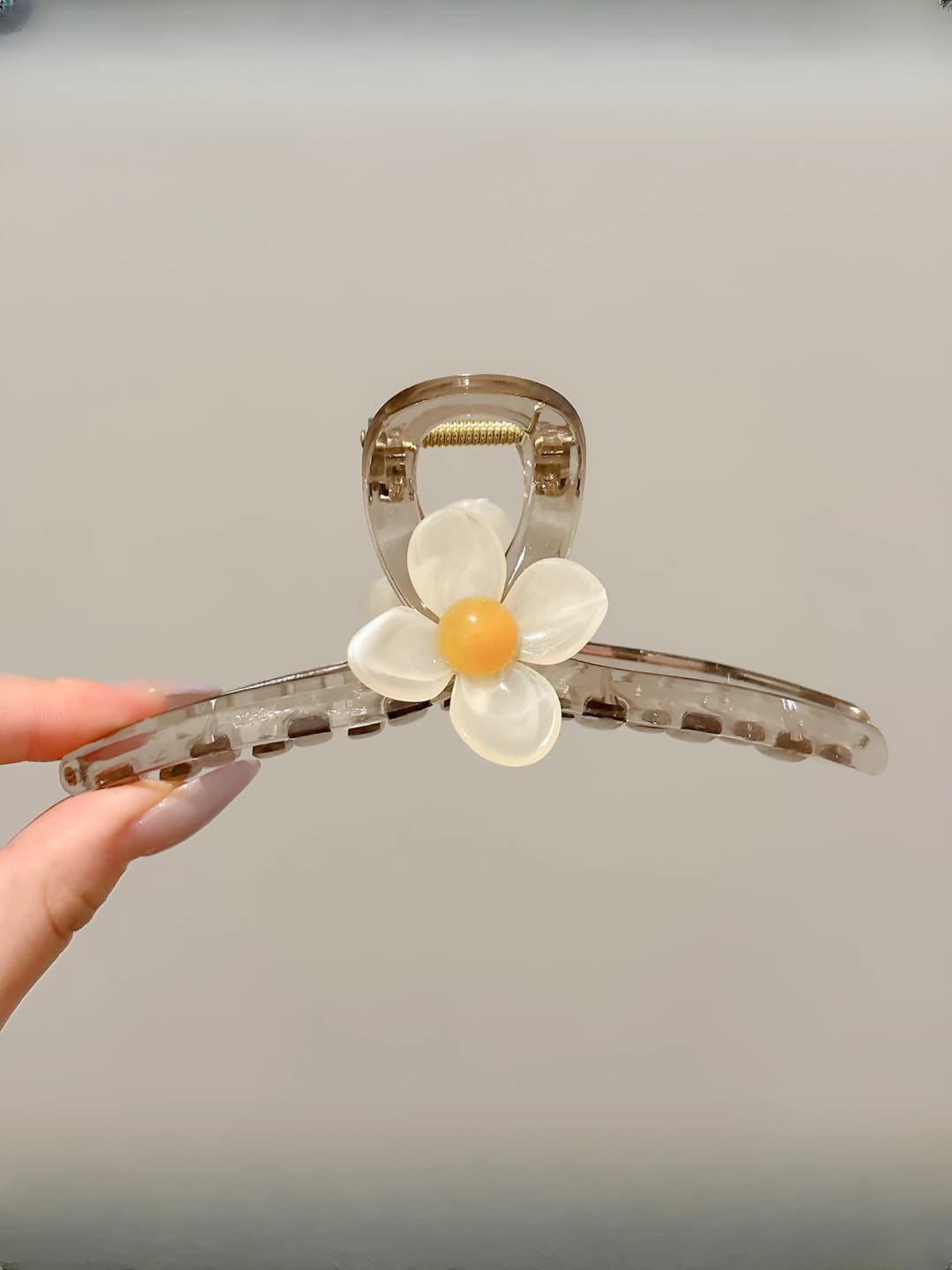 3# Beige flower clip 13 cm