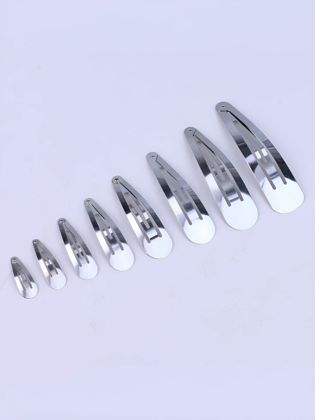10cm teardrop silver