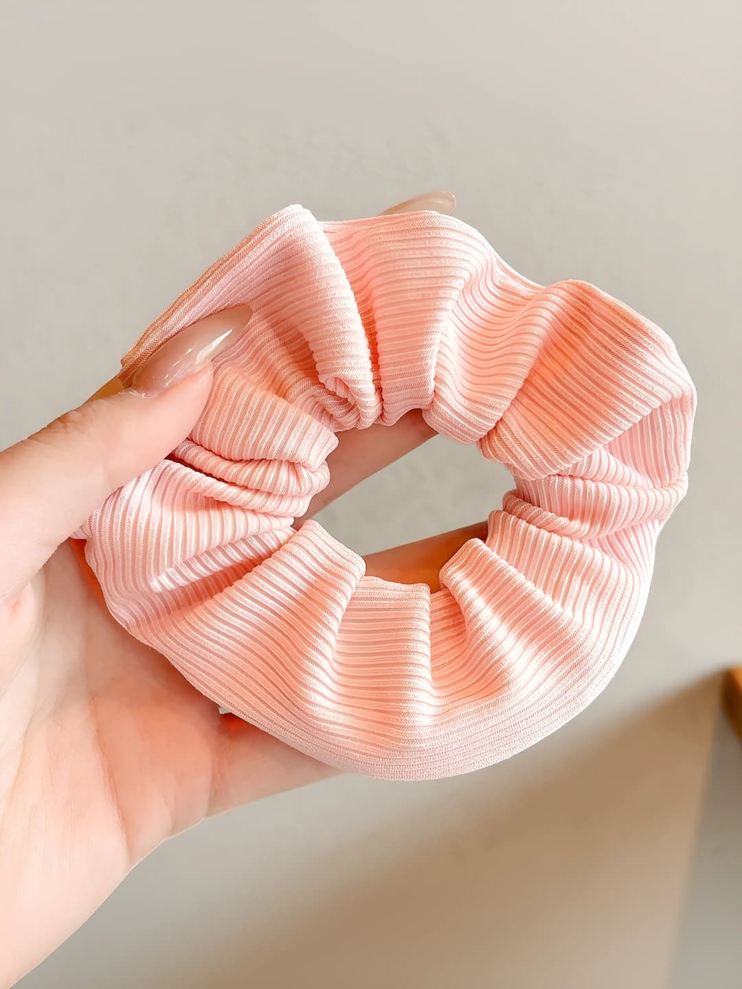 3# Zip scrunchie pink, 11 cm