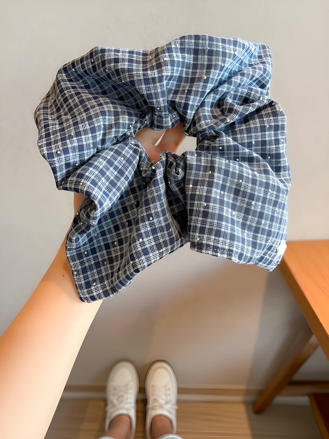 1# Blue star plaid