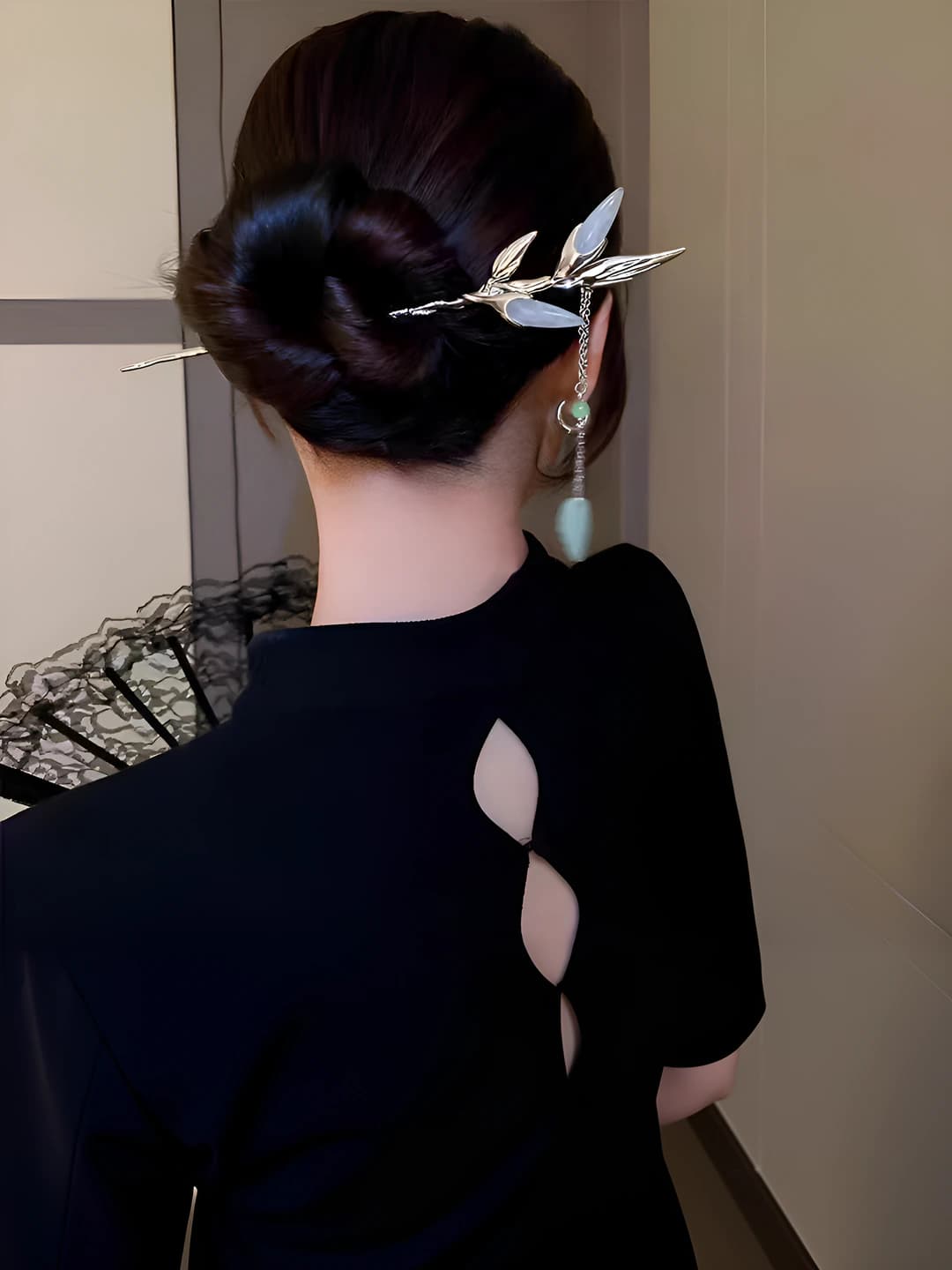 White bamboo, silver
