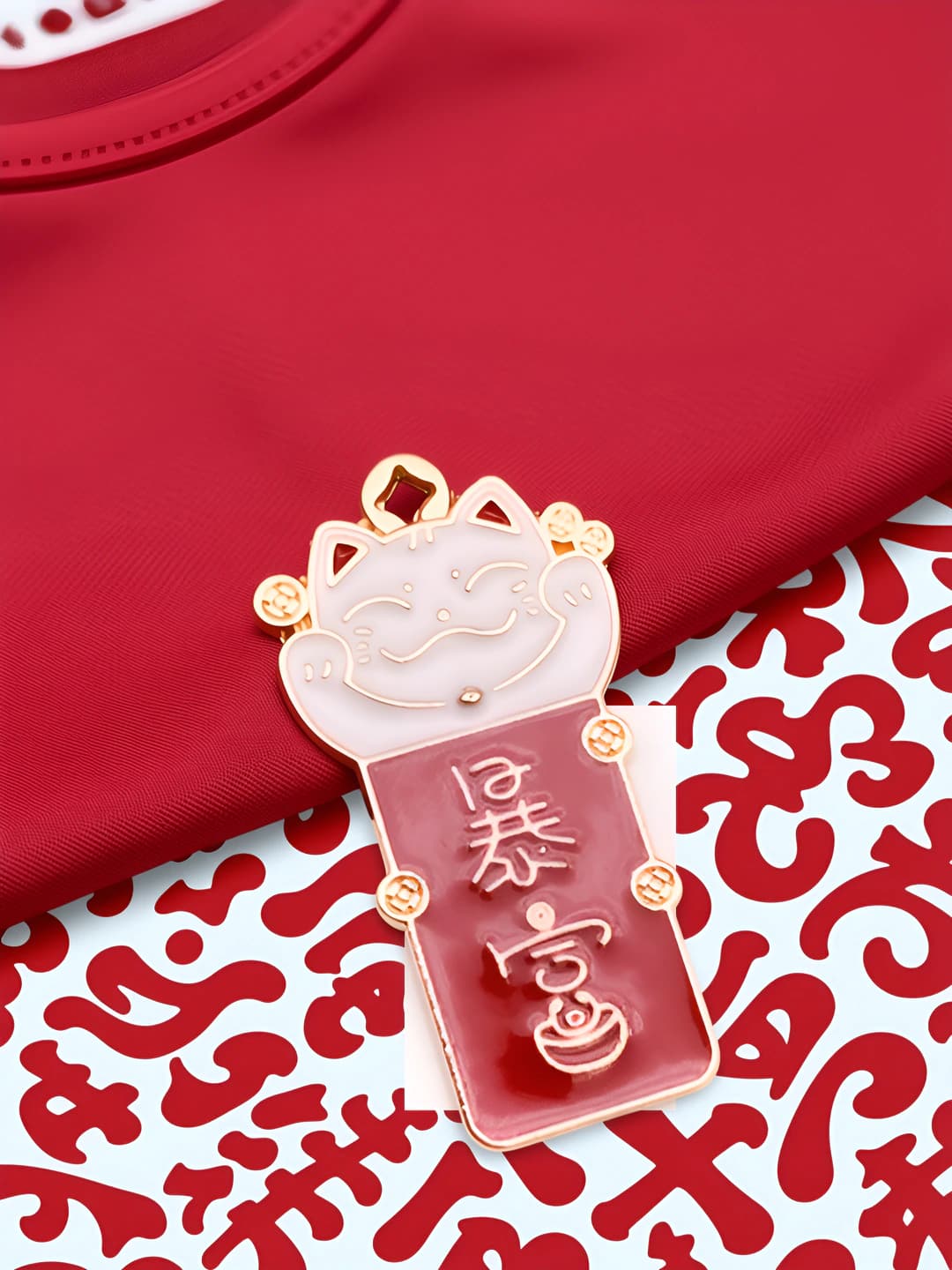 1 pc Rich Lucky Cat 16x32mm-2.7g-14372