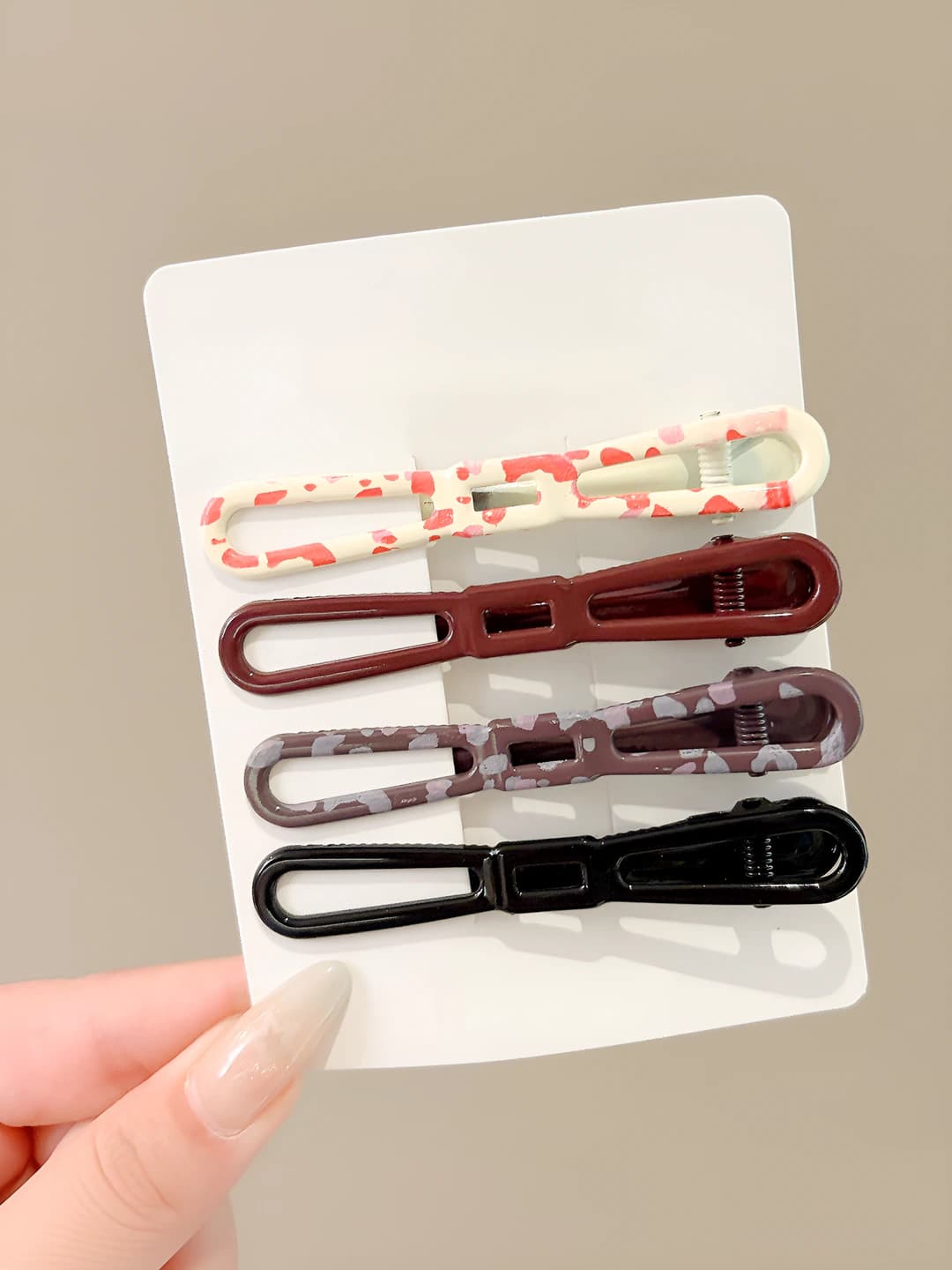 Barrette clip - 4-piece set