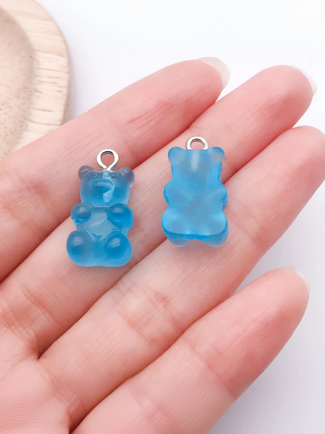 1 dona ko'k rangli rezin choyxona shakllangan 10x20mm-1g