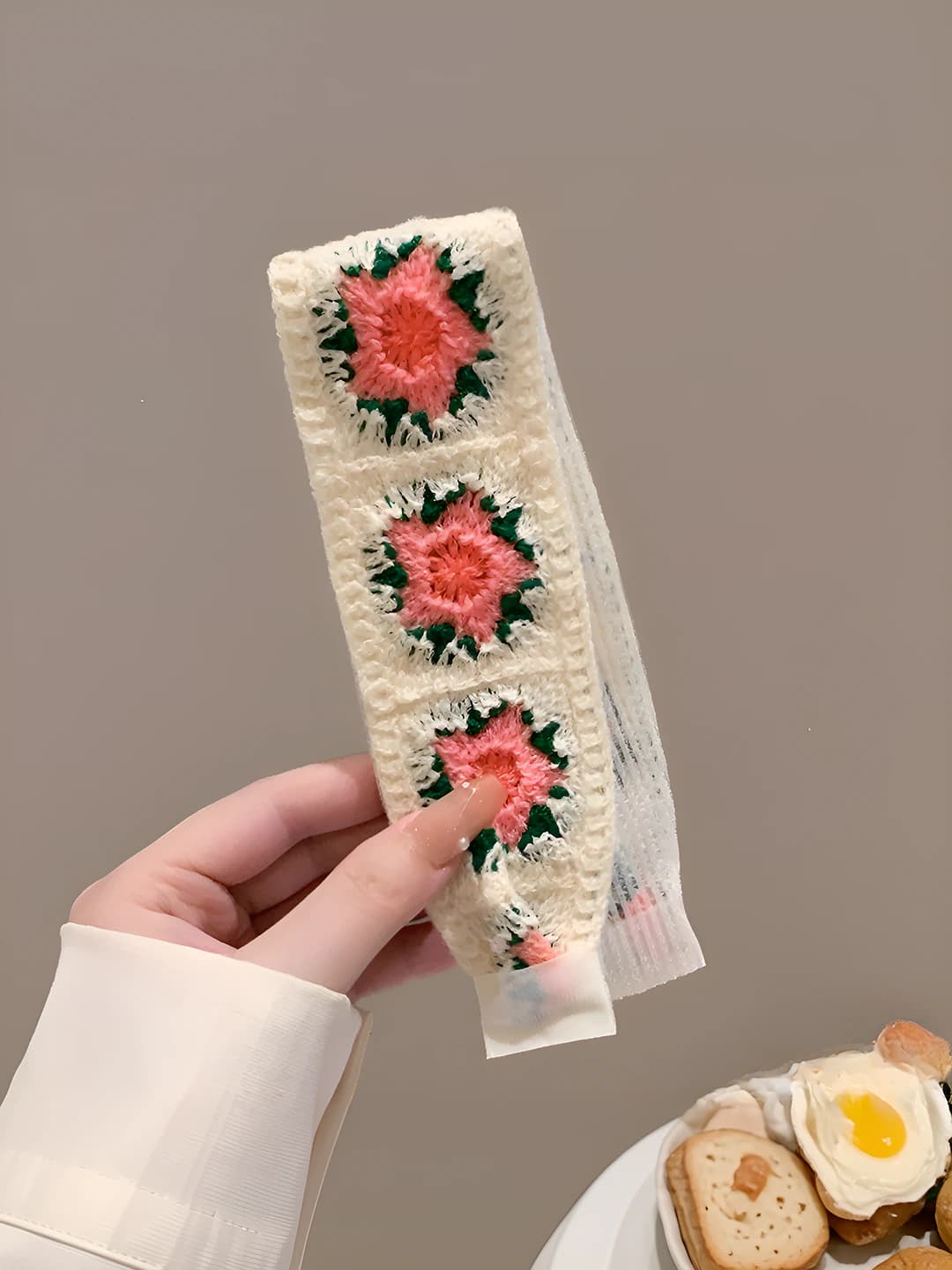 10# Бежевый розовый цветочный вариант 37.5 cm