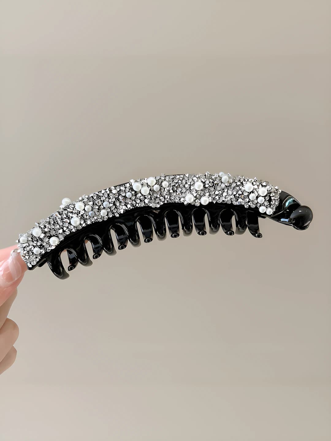 5# White, pearl-diamond, 13.5 cm