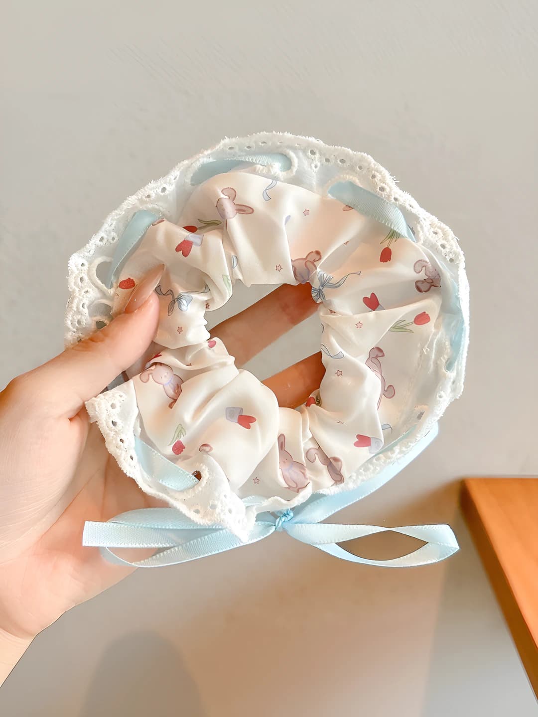 4# Lace ribbon hair tie - 12 cm