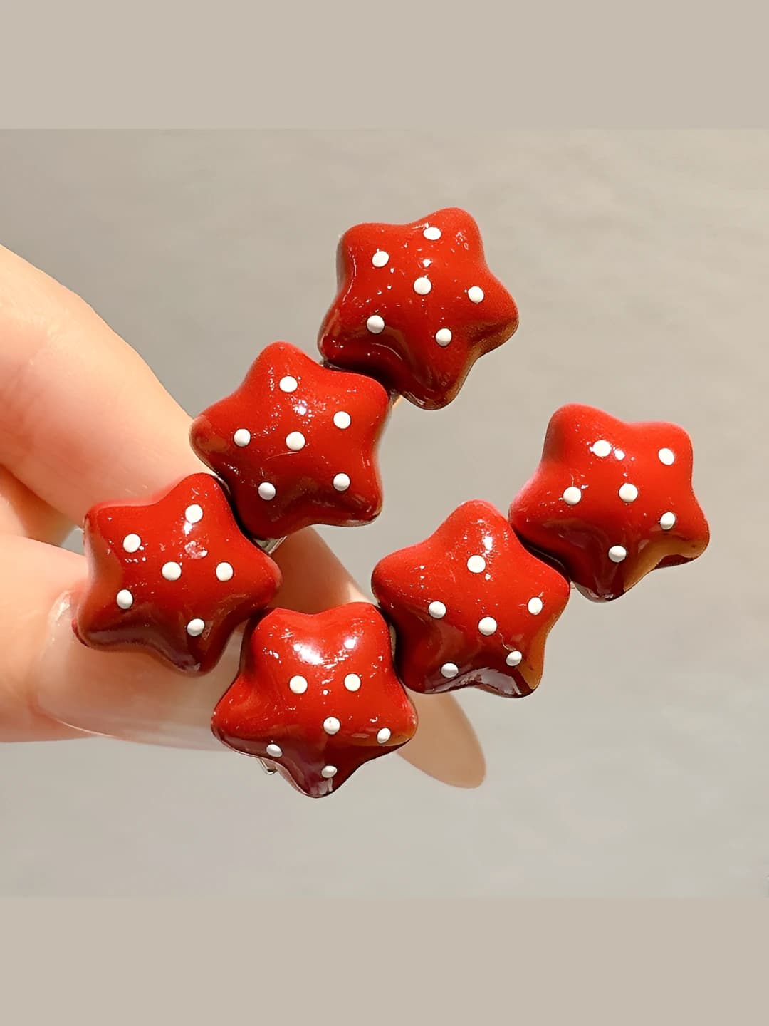 Бордовая звезда 4.5 см