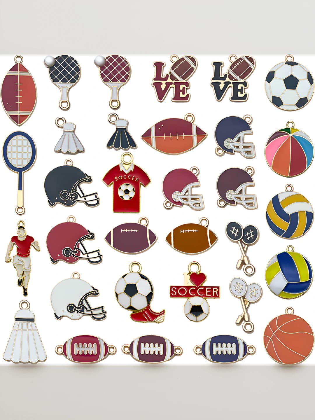 Aralash 32 dona basketbol-beysbol-badminton-32 variant-53g-SN1074