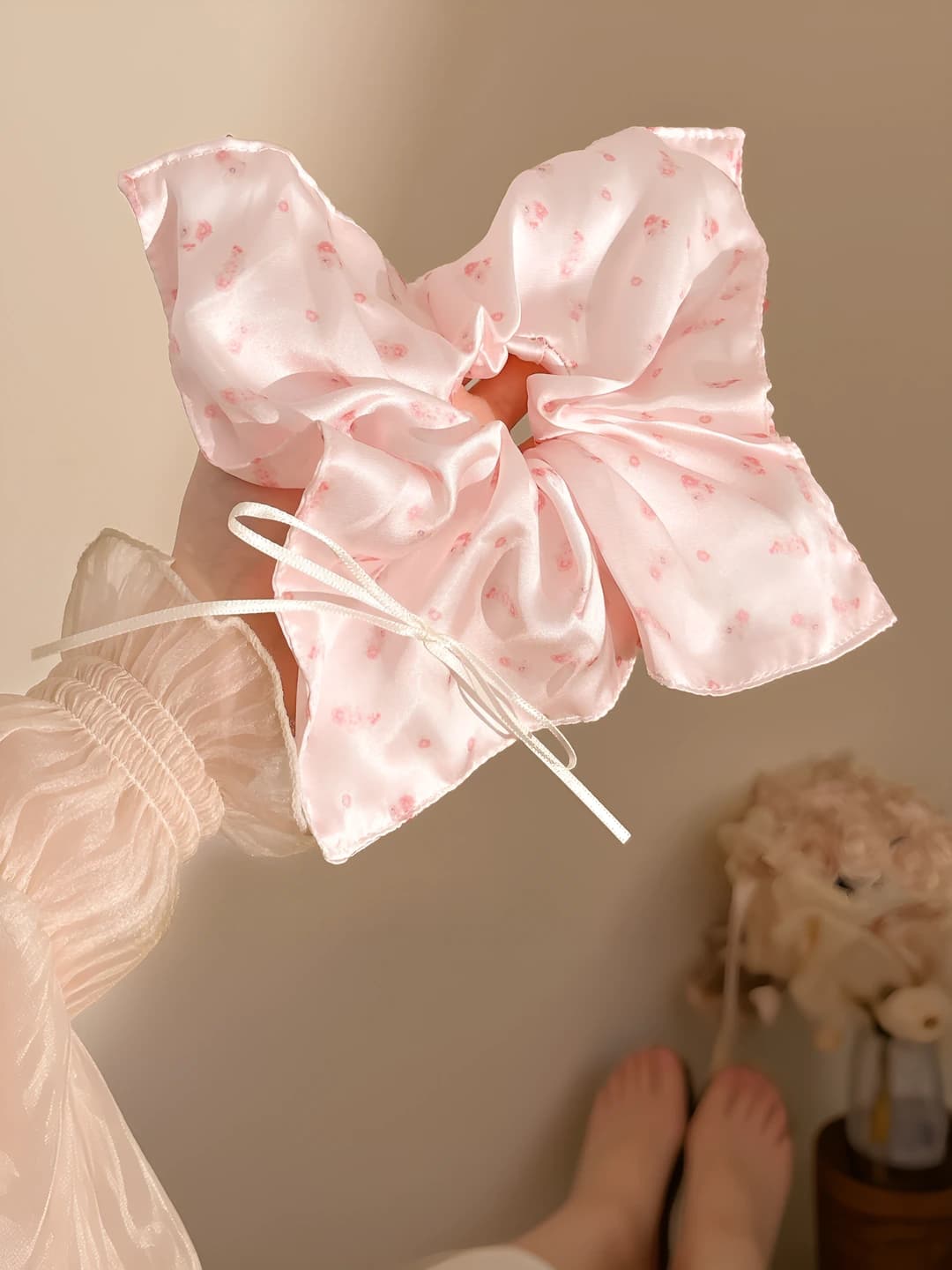5# Сатиновые мелкие цветы 9 см