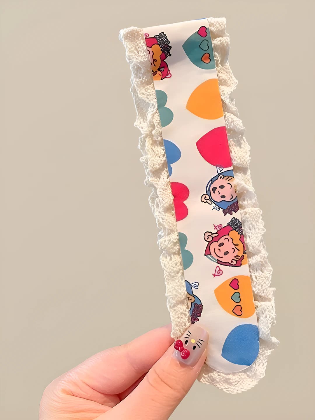 6# Multicolour hearts - 34*5 cm