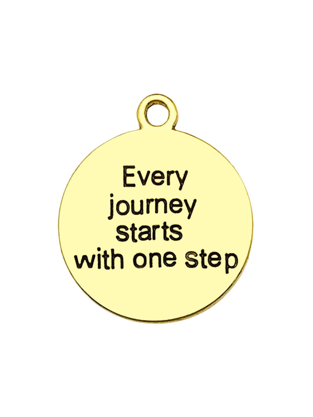 1 pc Everyjourney letter plate, 21x24mm, 2.6g