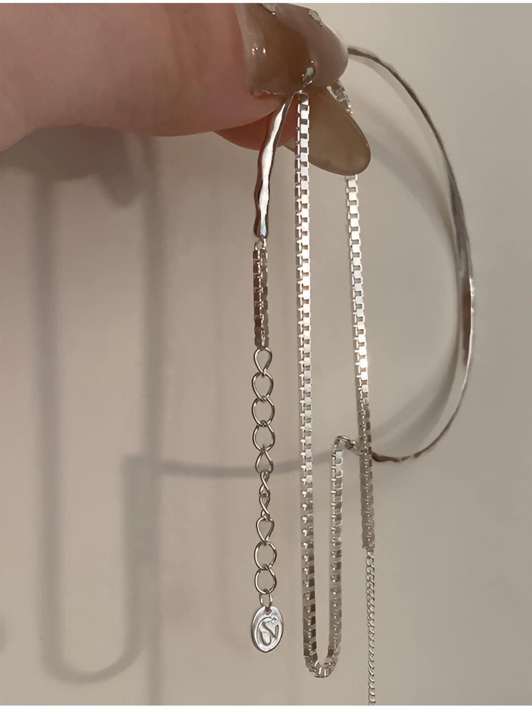 Women's multi-layer chain bracelet, Korean style, geometric shape, copper, electroplated