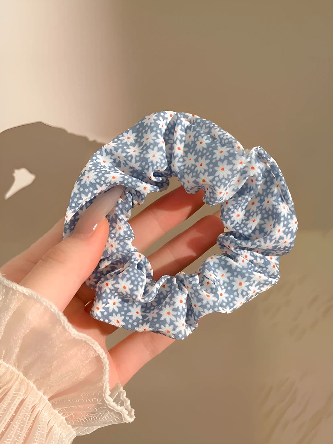 1# Blue small floral 9cm