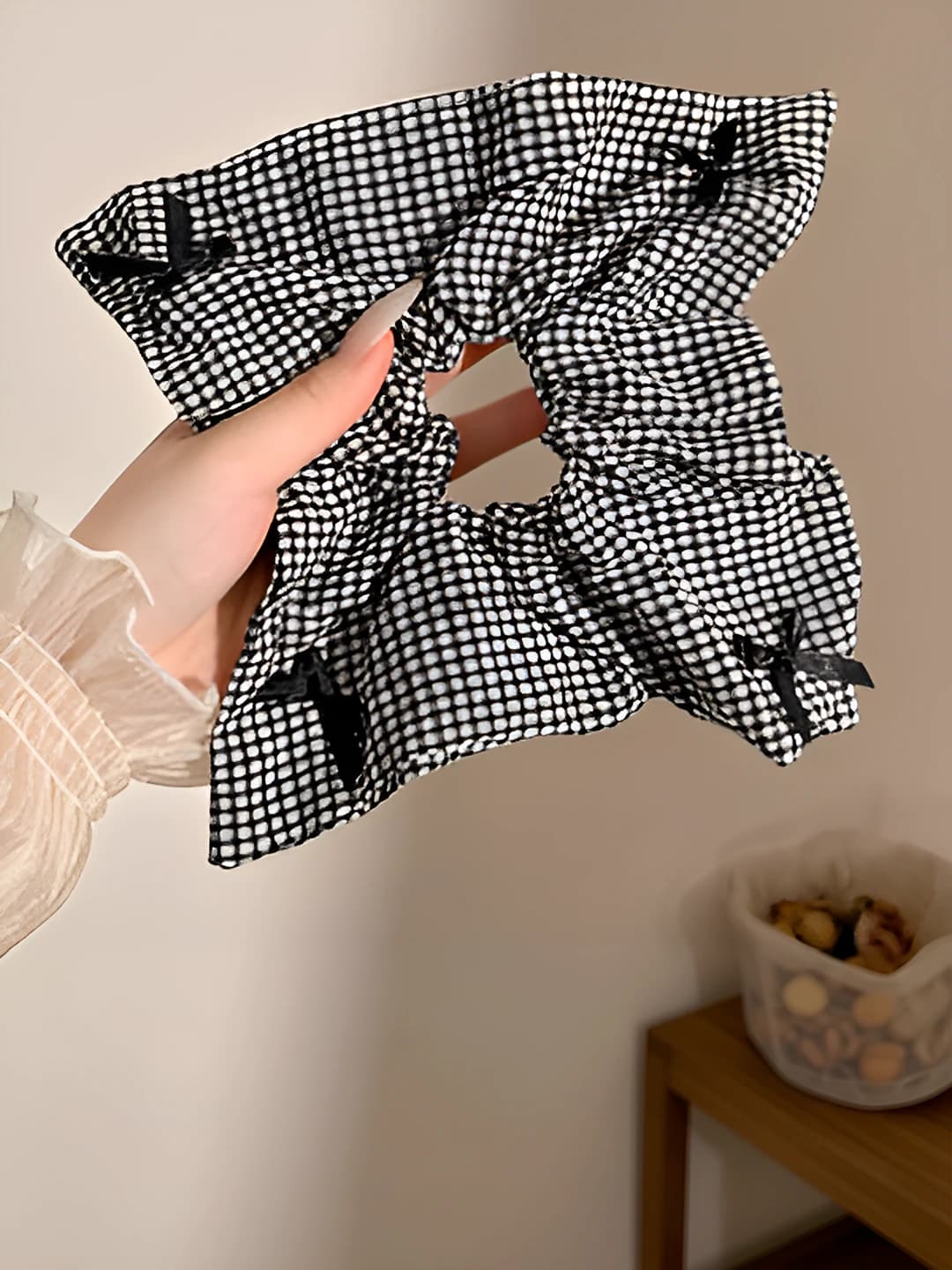 2# Oq-qora qo'rg'oshin tosh tasma kvadrat shal ~24*24 sm