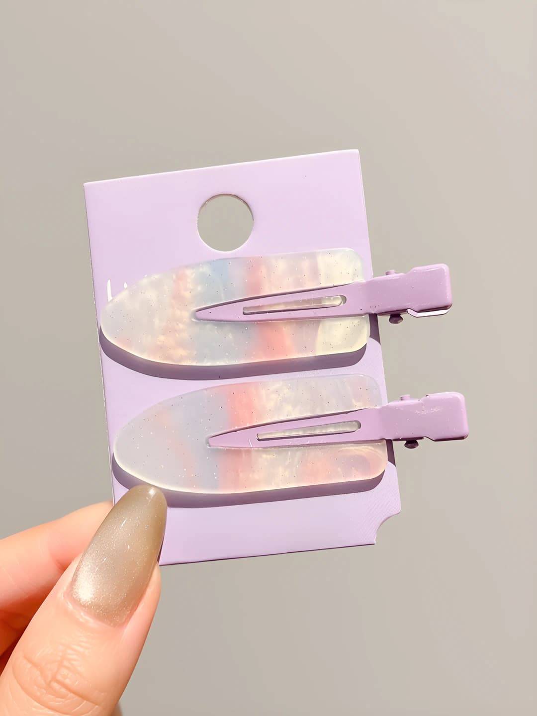 1# Purple 2 pcs - 6.5 cm