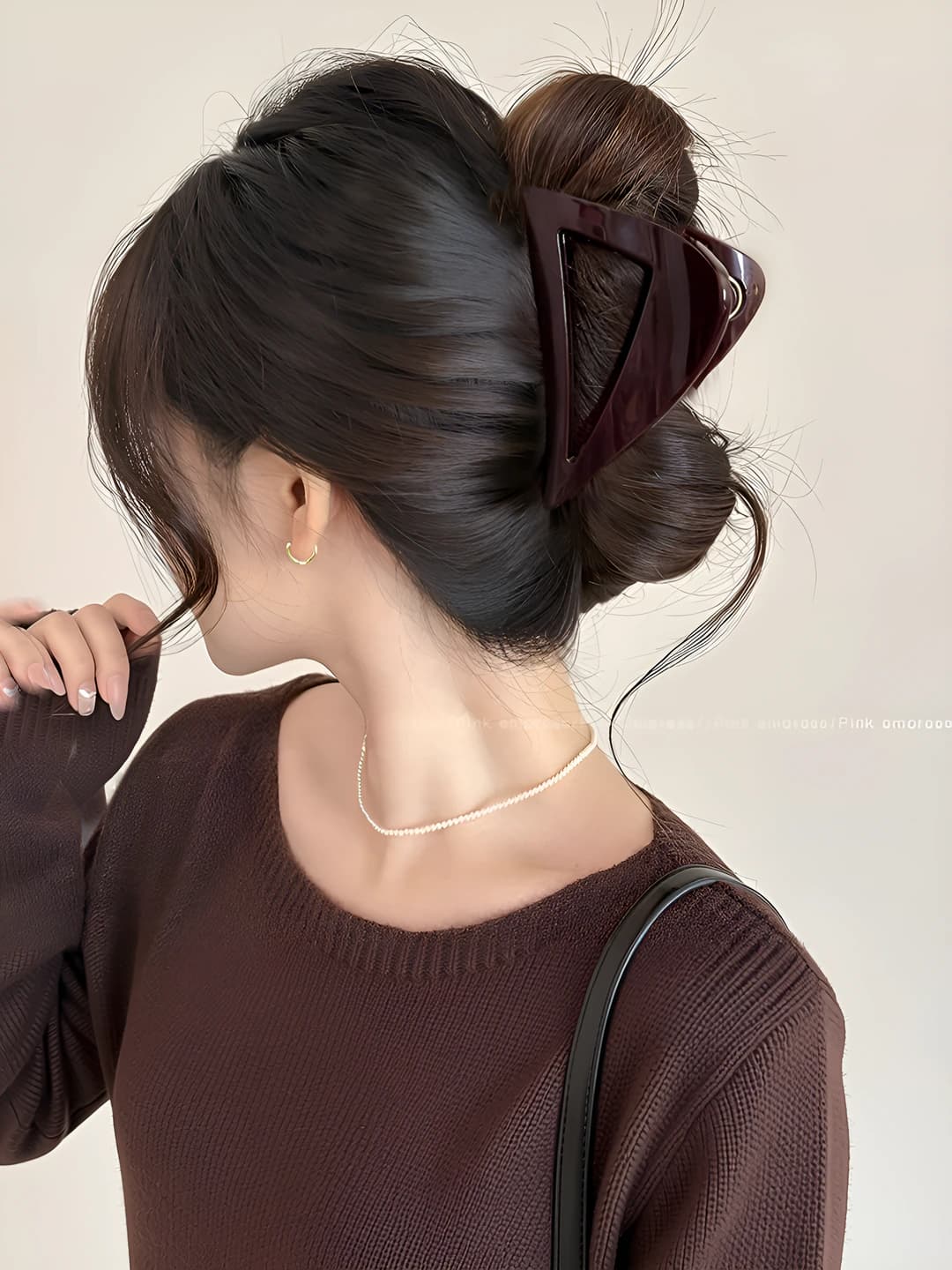 2# Glossy chocolate brown 8 cm