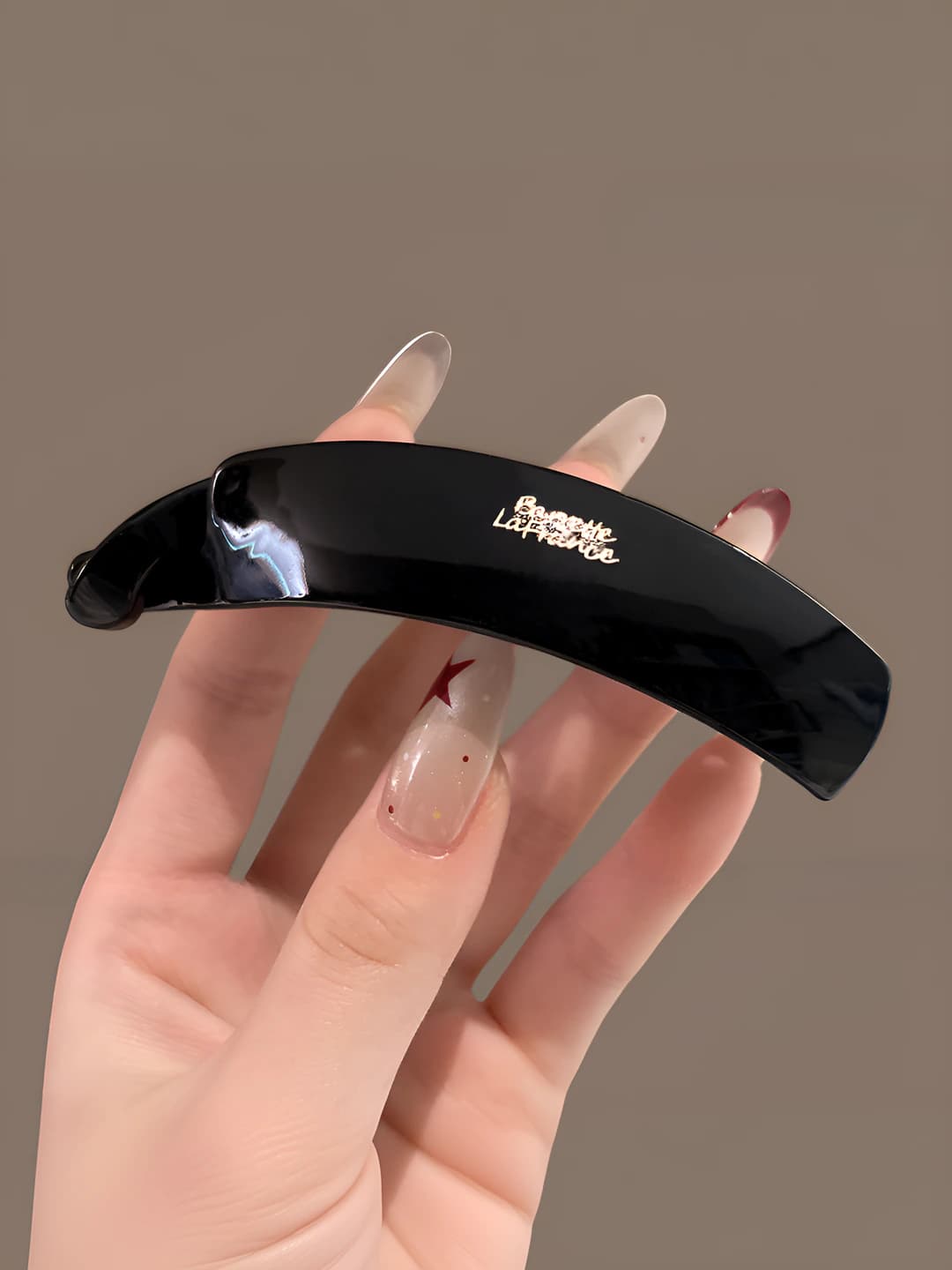 Black, large, 9.5 cm