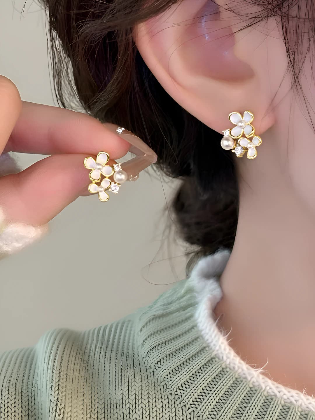 Pearl flower - Gold