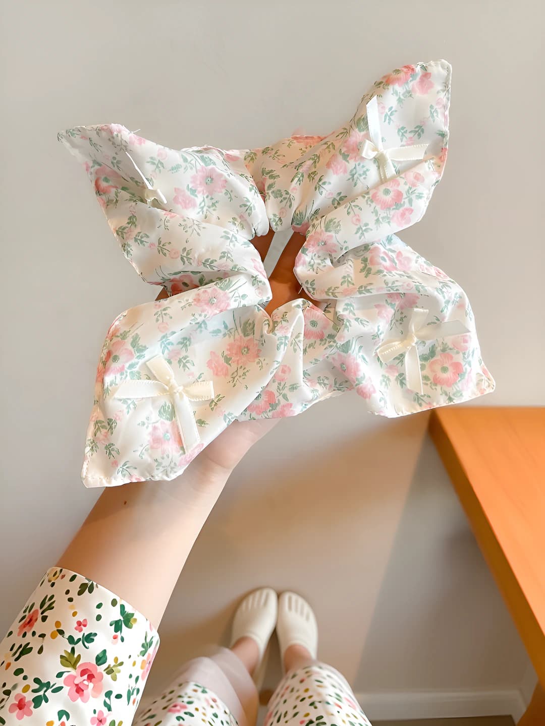 2# Pink-green floral
