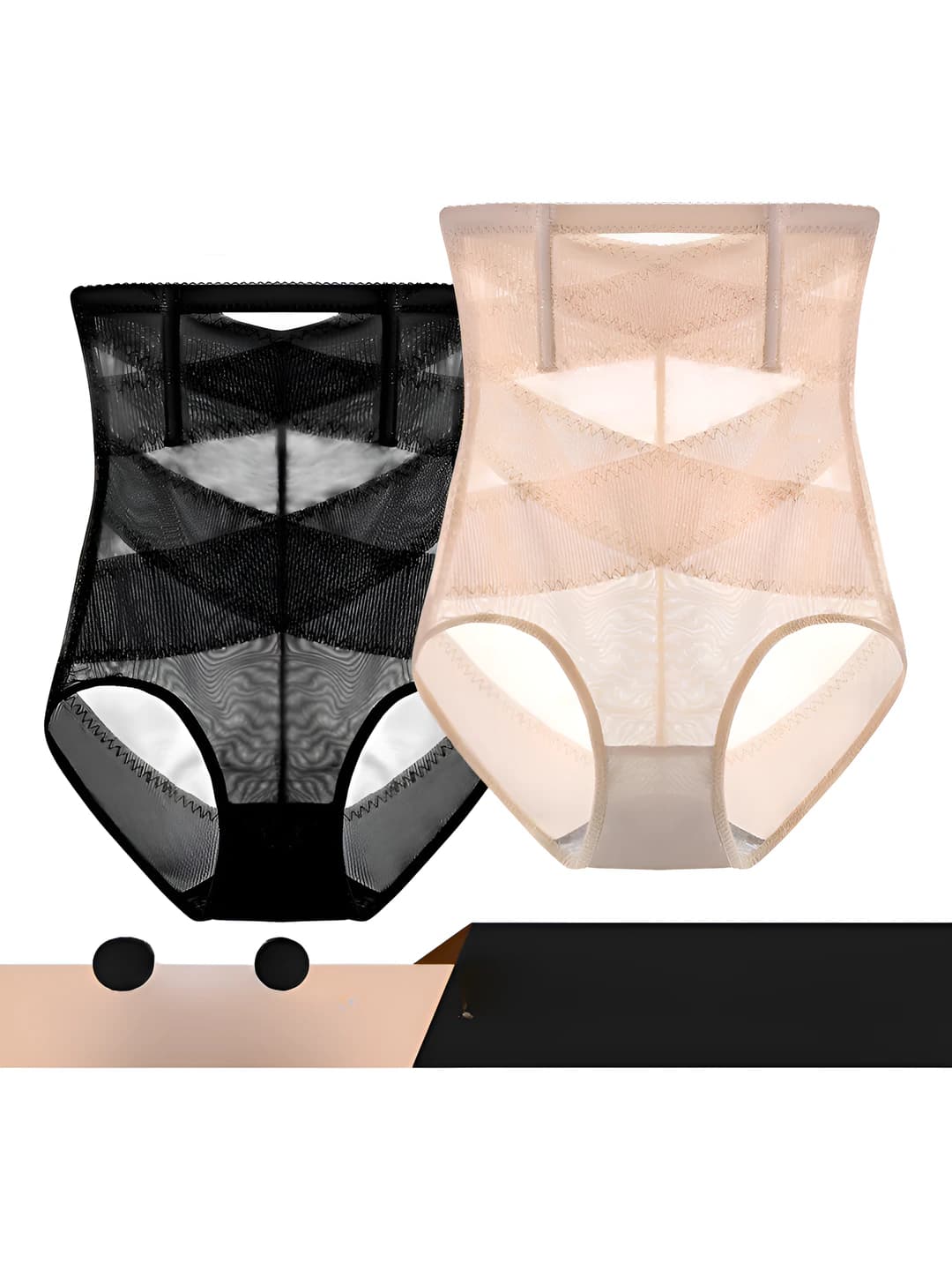 Women's shaping shorts: ultra-thin, high waist, hip-lifting, tummy control, seamless, plus size