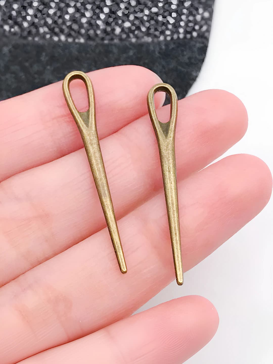 1 pc antique teal needle 5x38mm-0.7g-20279