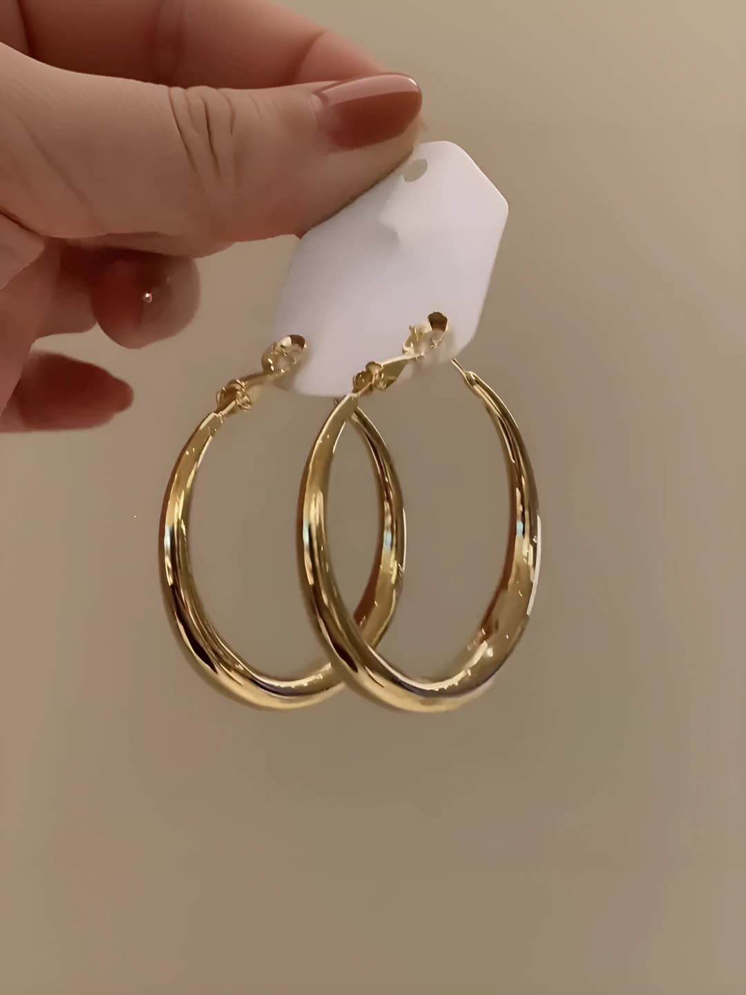 5# Gold hoop earrings