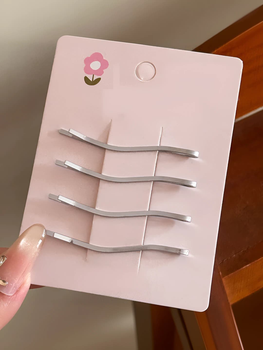 1# Wave clip - alloy - ~5.5cm {4 pcs}