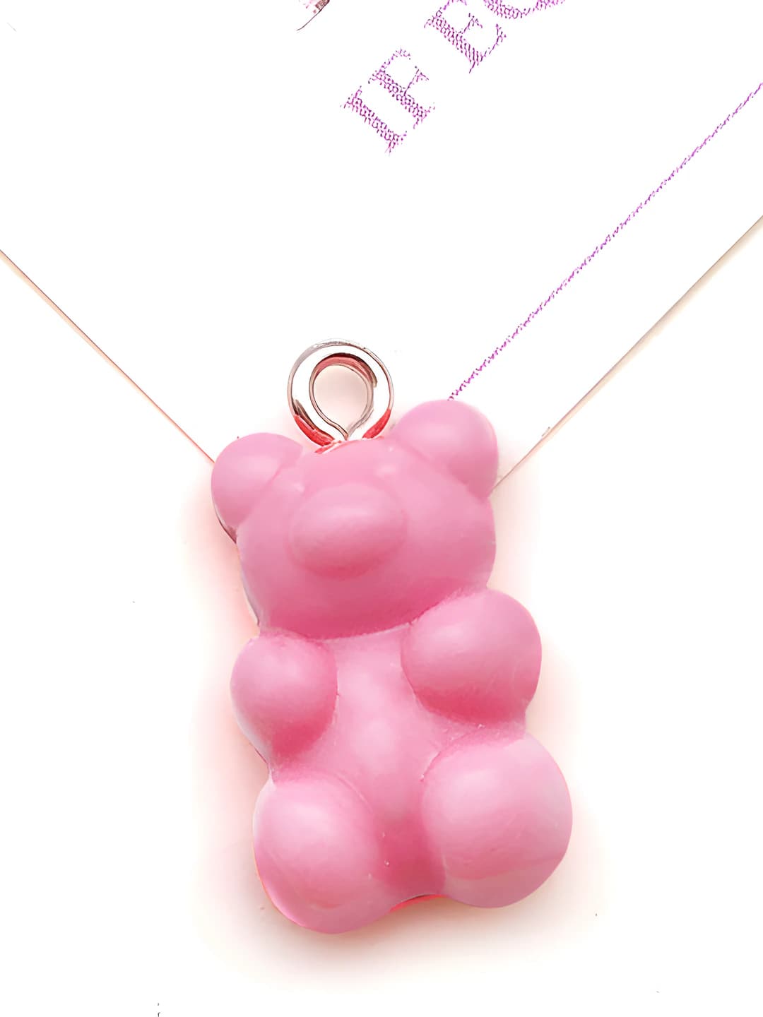 1 шт розовый смолка медведь 10x20mm-12575