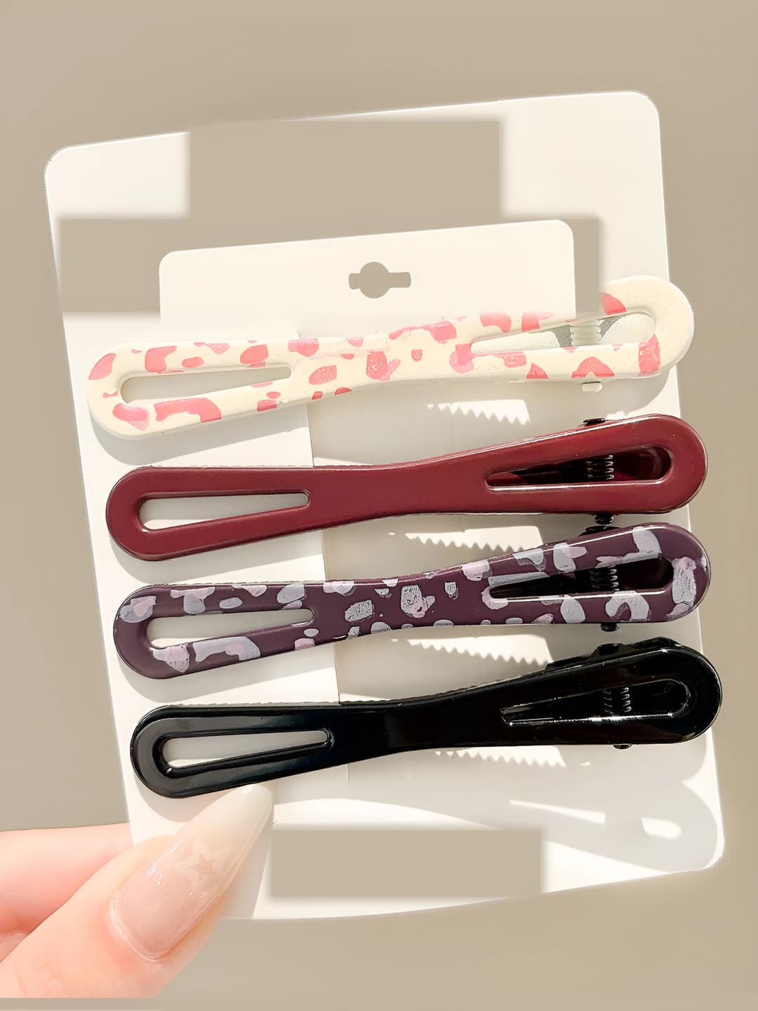 Drop barrette - 4-piece set