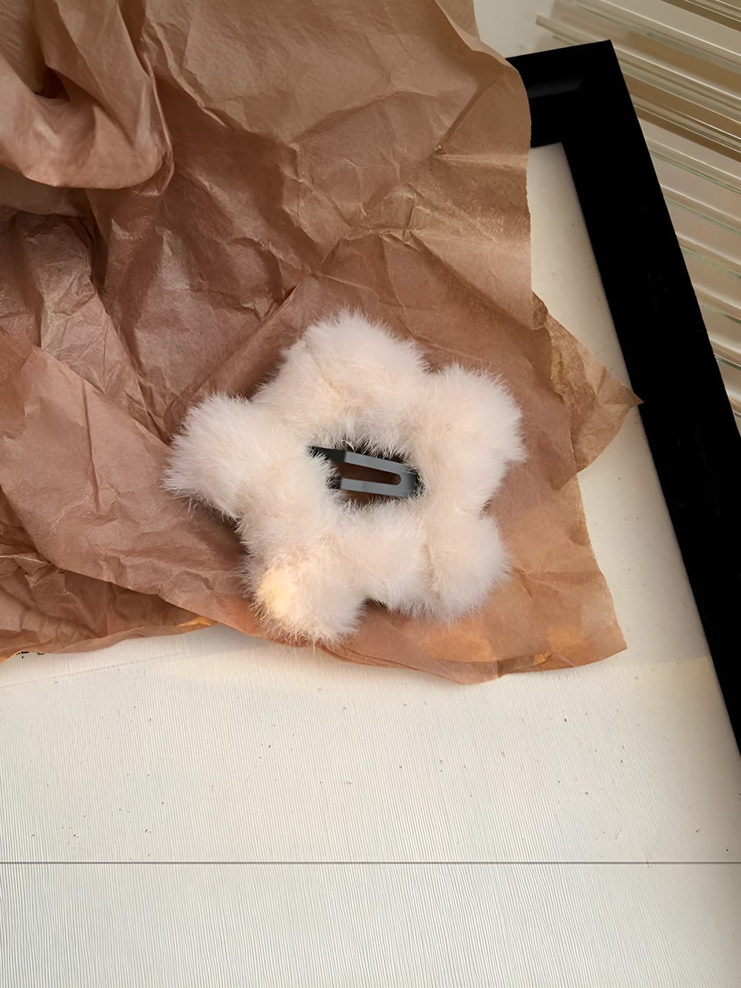 Plush star - White