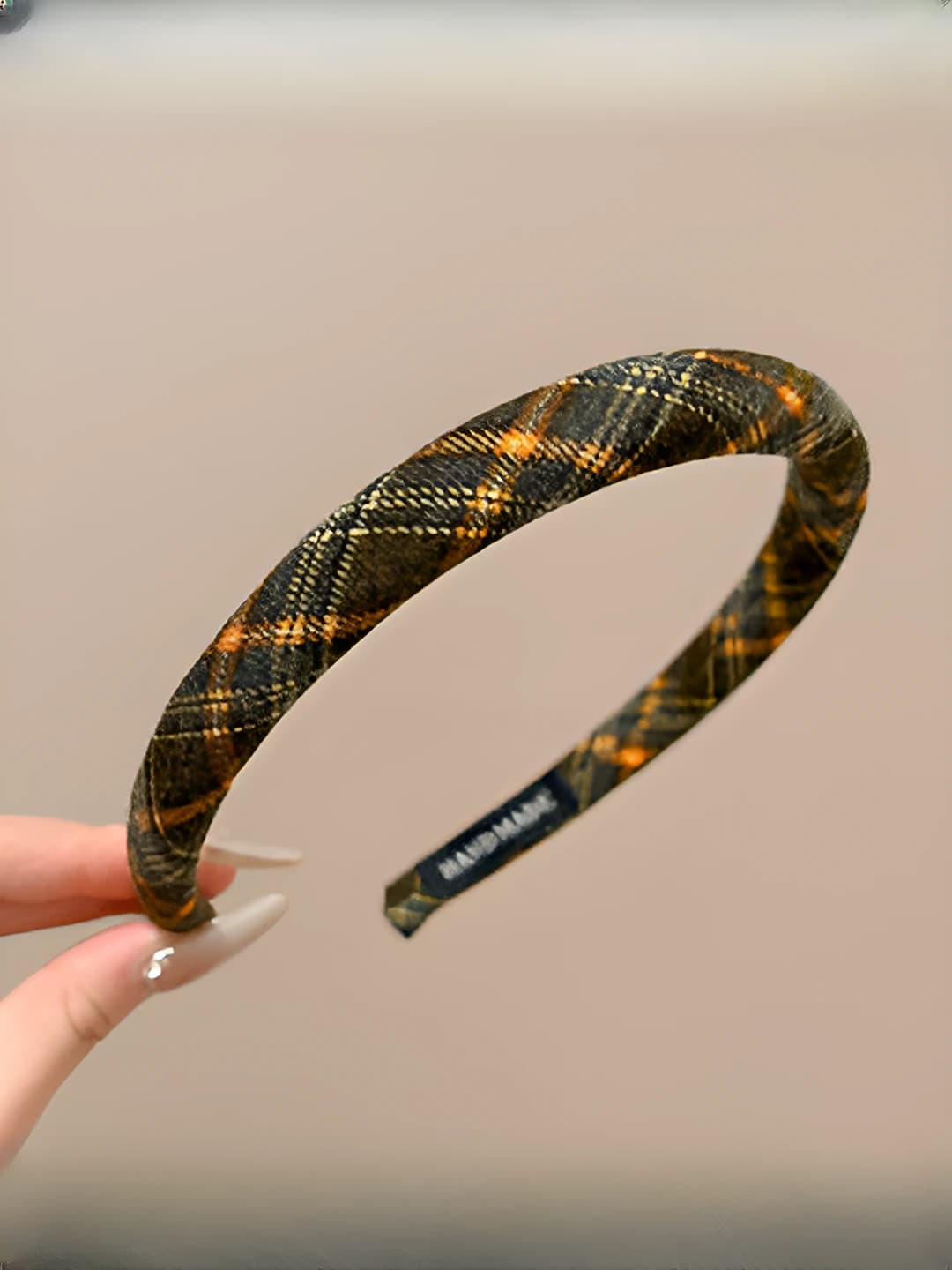 Green plaid - 2 cm