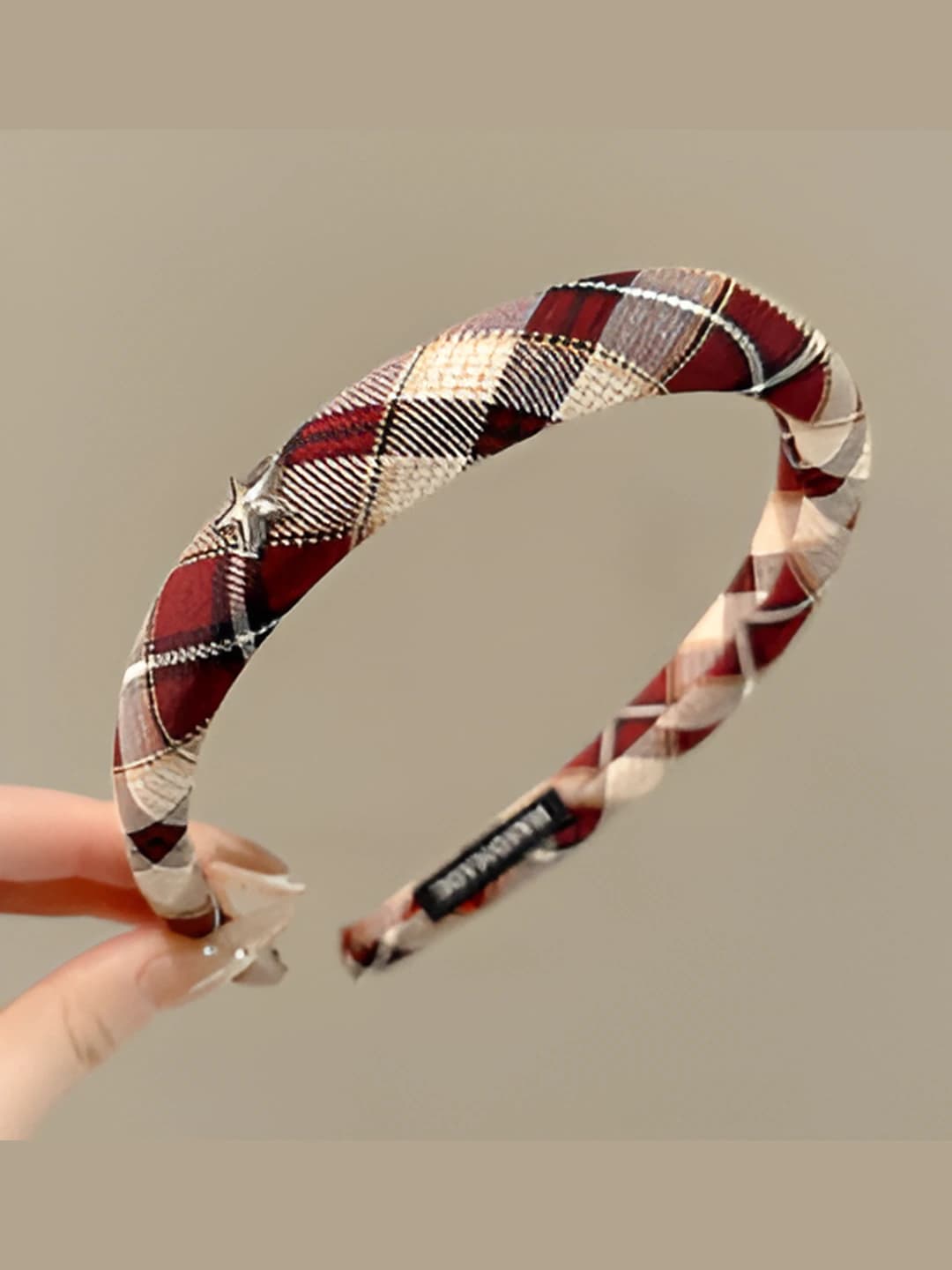 1# Red plaid, 1.7 cm