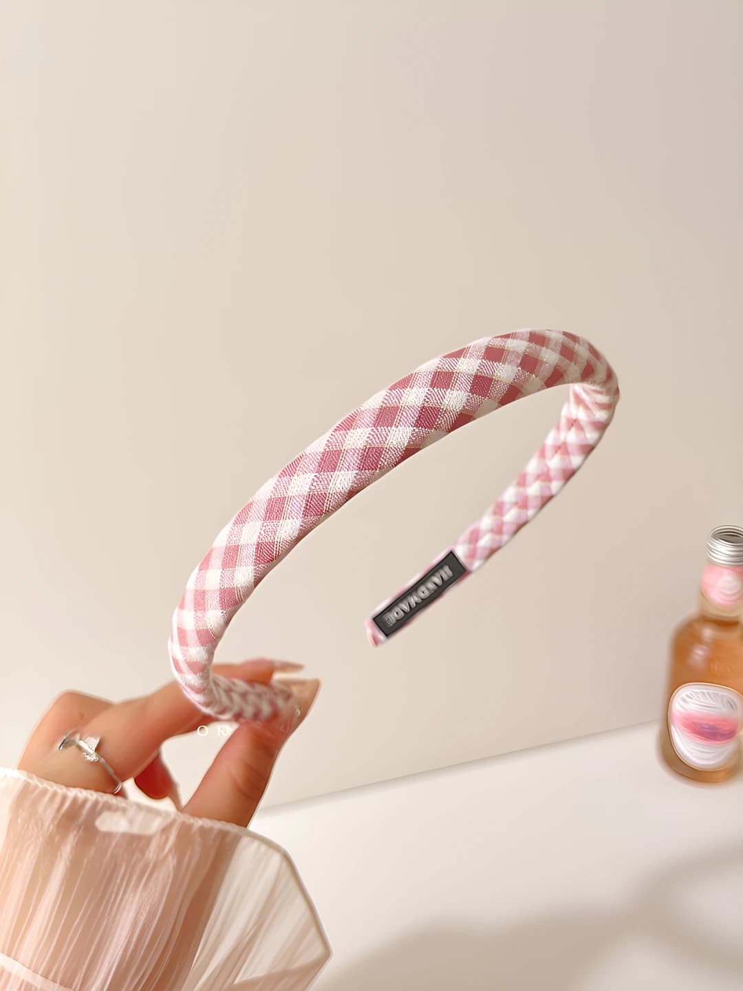 1# Pink plaid
