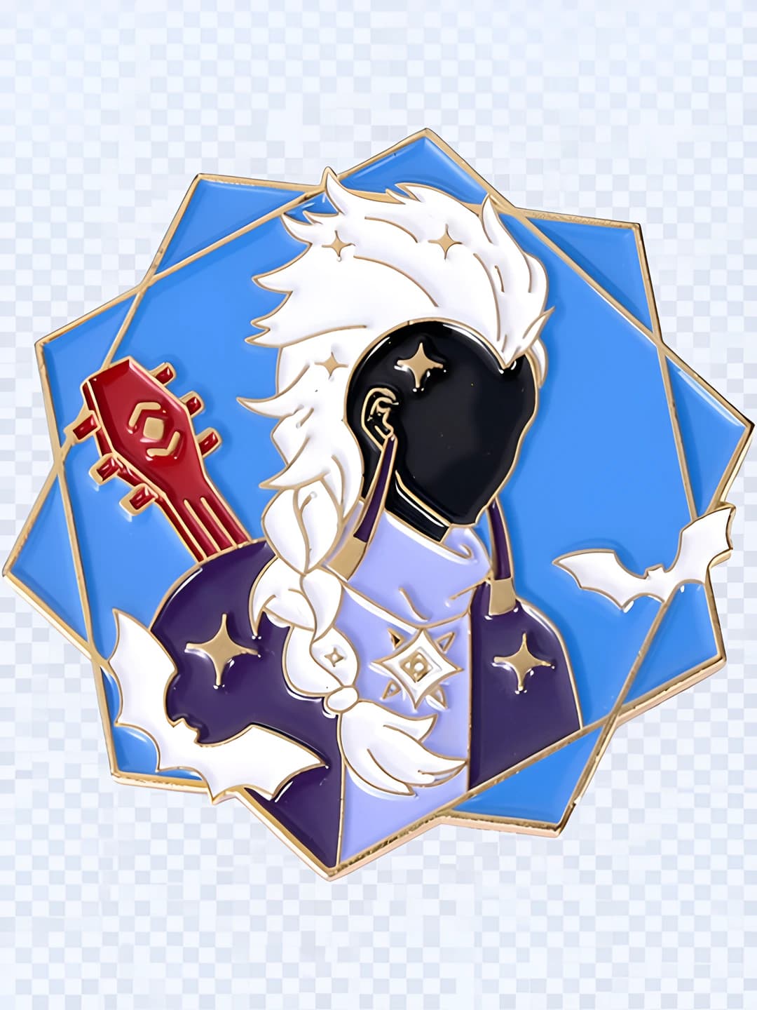 Women's metal brooch pin: white bird, cartoon, sweet and cool style, decorative