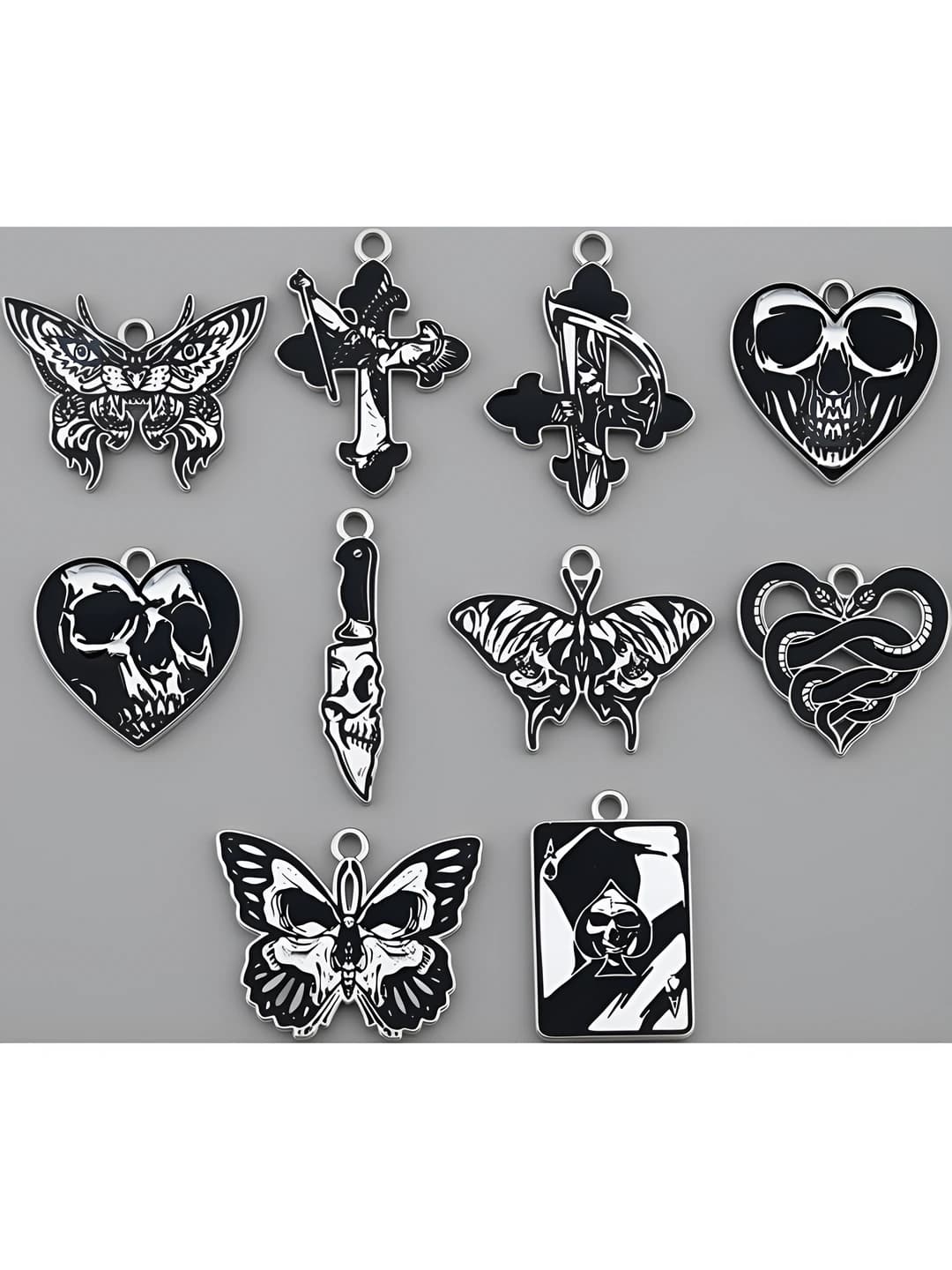 Aralash 10 ta oq K enamel Halloween - 10 variant - 20g