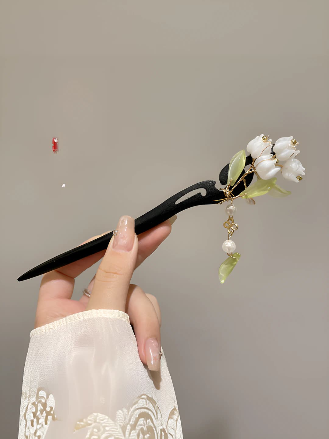Jade colour, flowers