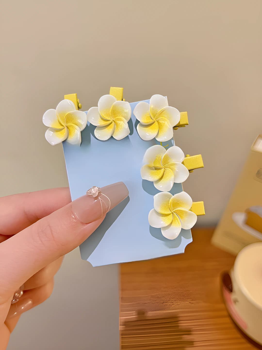 5# Small floral clips, 5 pcs, 3 cm