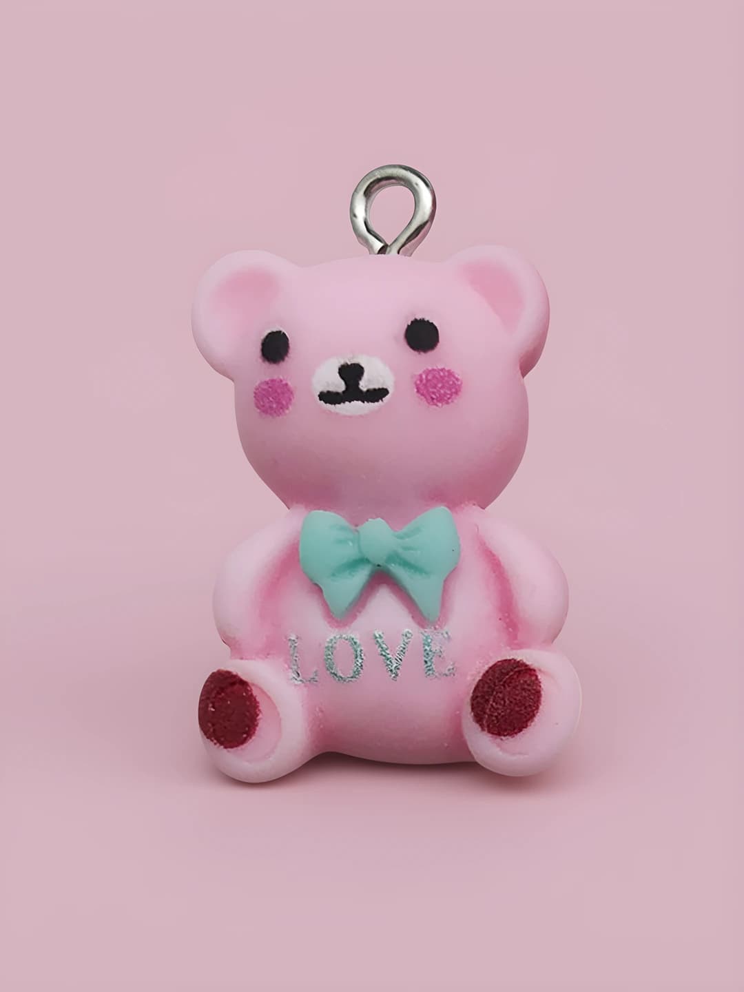 Pink bear love 15x25mm