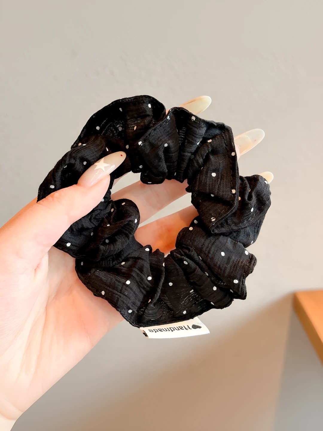 Чёрные гороховые резинки, 10 см