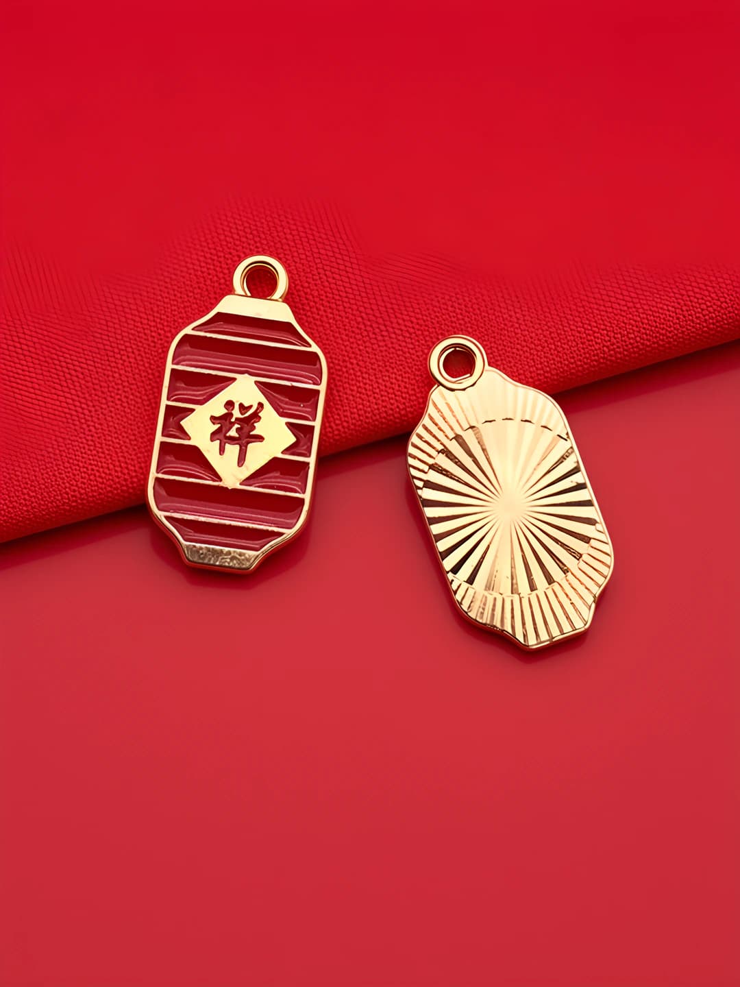 1 pc Chinese style, New Year, Lantern, Joy char - 10x20mm