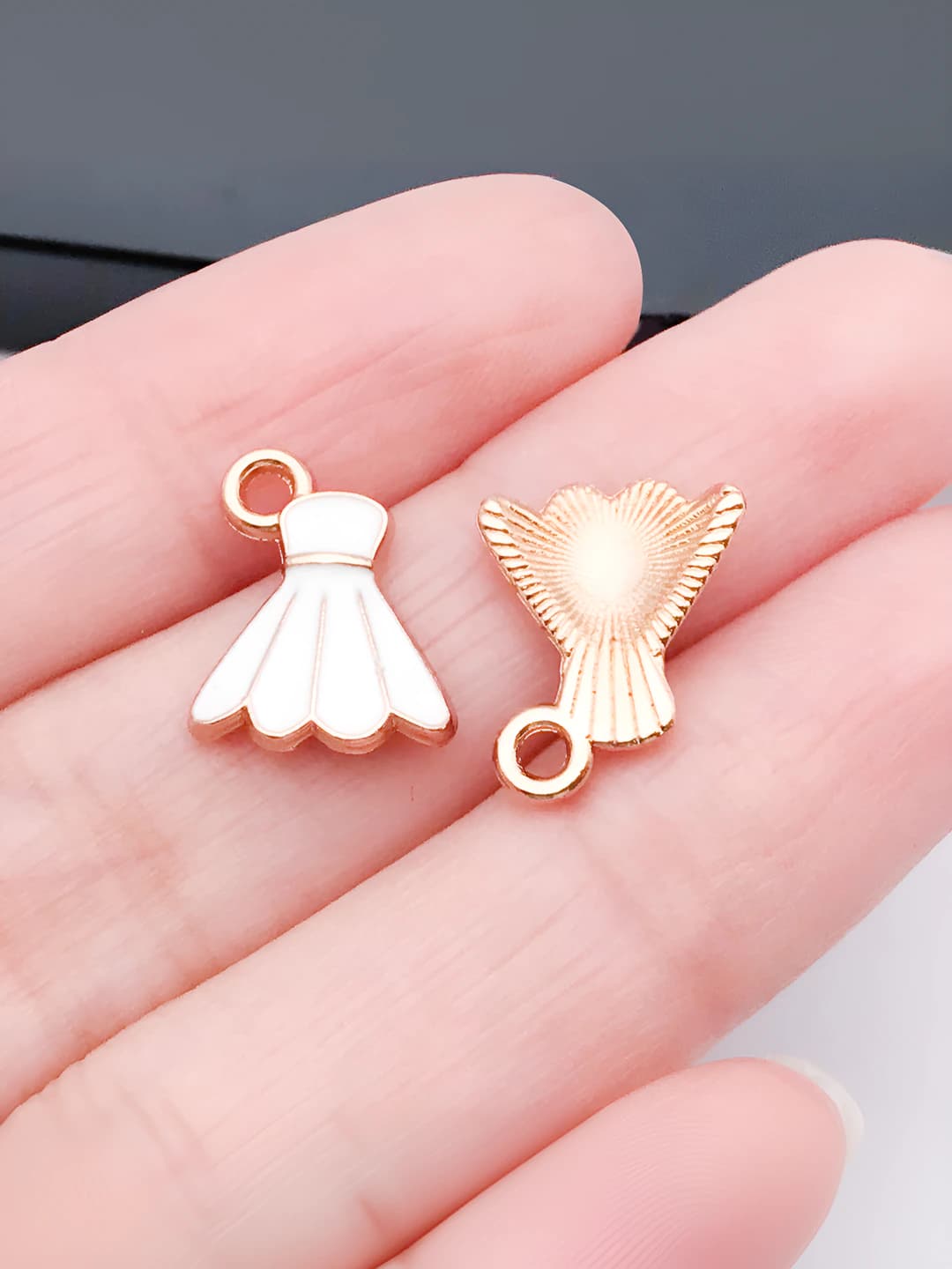 Белый маленький бадминтонный мяч 14x11mm