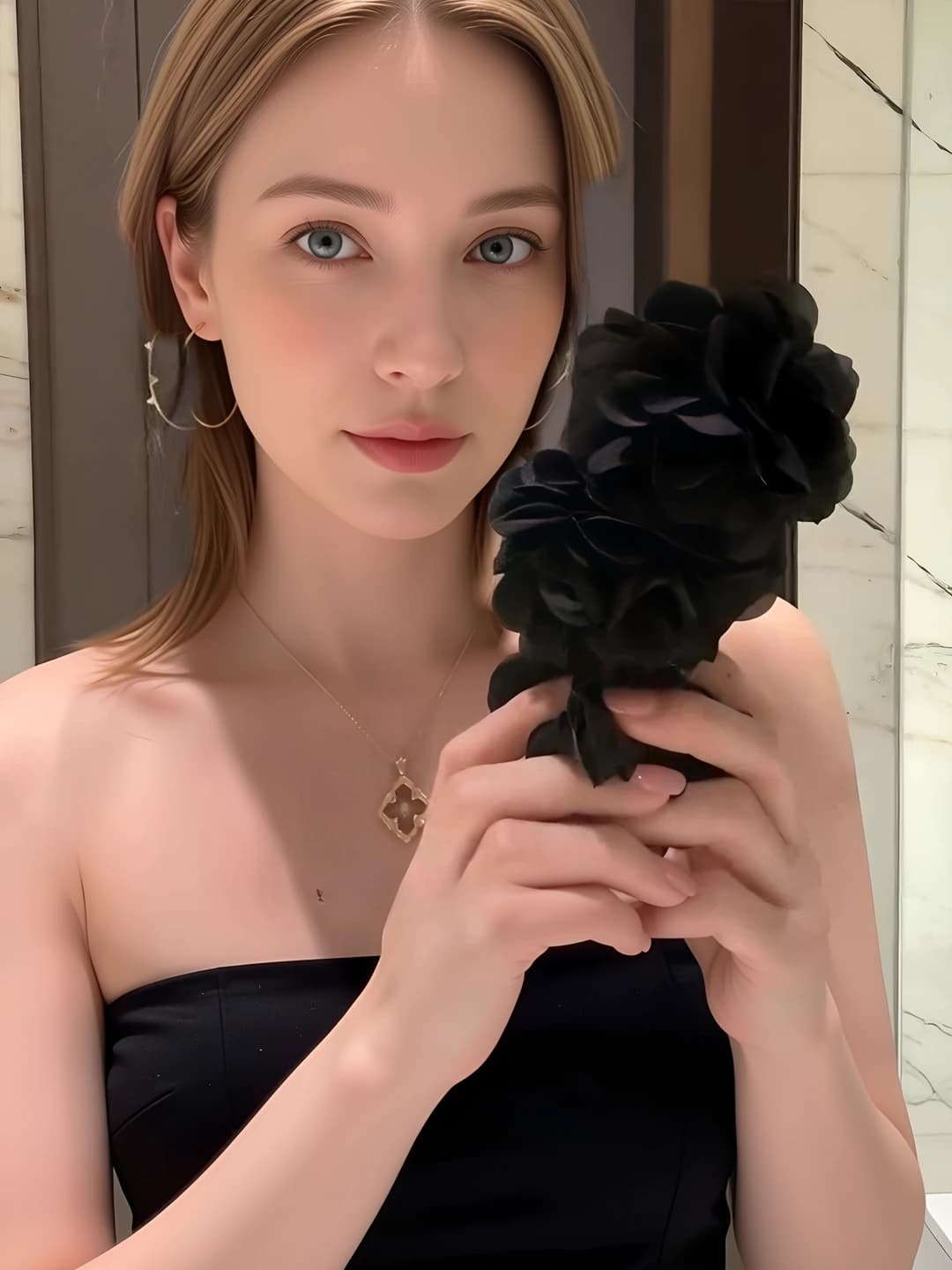 TS1437-2 [Black large ~12.5cm]