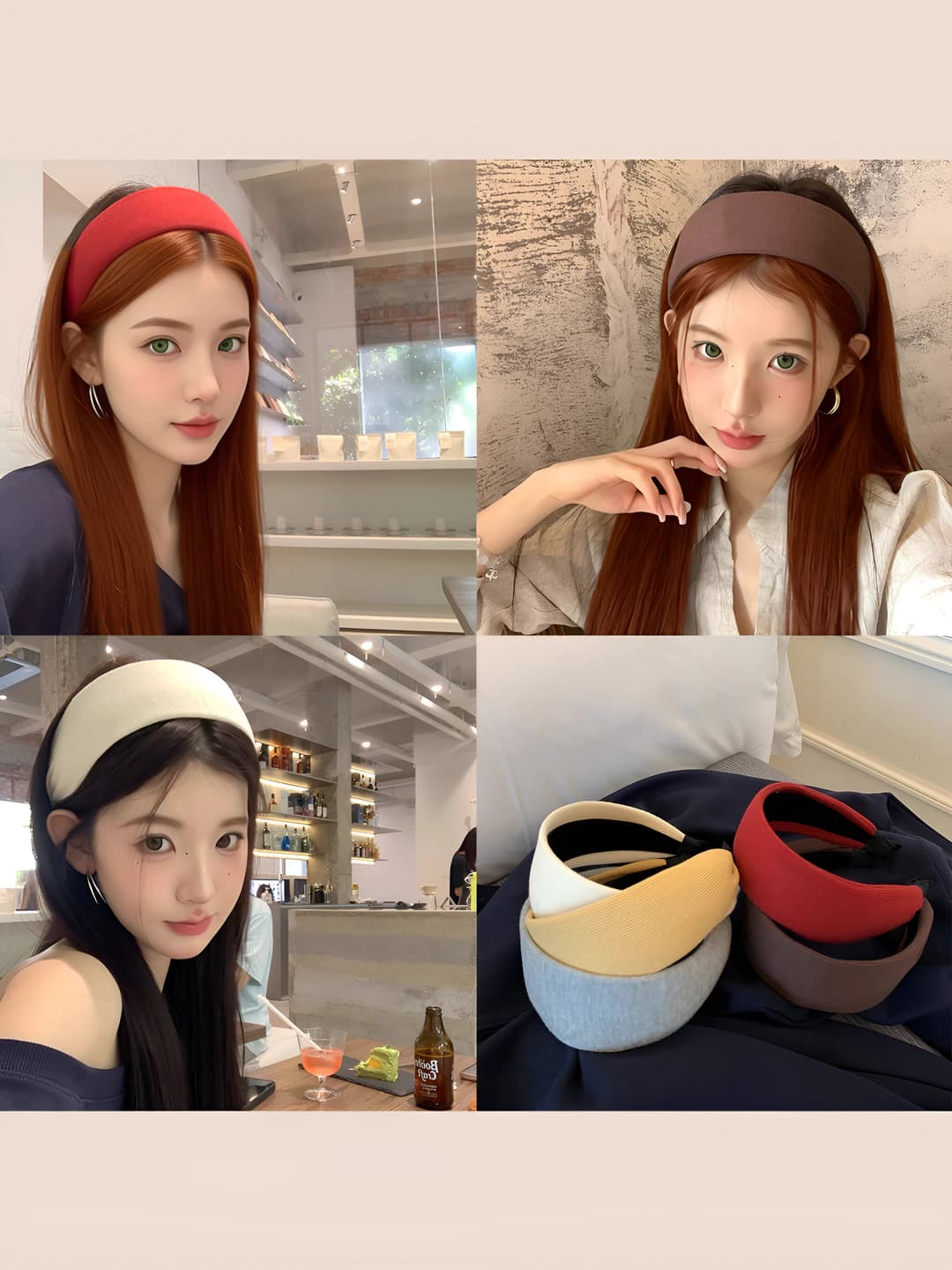 Women's wide headband, retro style, non-slip, 2026